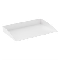 Uniform Sort 01 - Shelf C4, W327×D221 mm, rail mounted, white